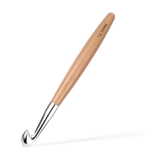 HäKelnadel 12mm, Buchenholz HäKelnadeln Ergonomische Stricknadel Strickzubehör für Garnhandwerk, Anfänge und Erfahrene Häkelliebhaber HäKelnadel 12mm, Buchenholz HäKelnadeln Ergonomische Stricknadel Strickzubehör für Garnhandwerk, Anfänge und Erfahrene Häkelliebhaber von SynHHergyx