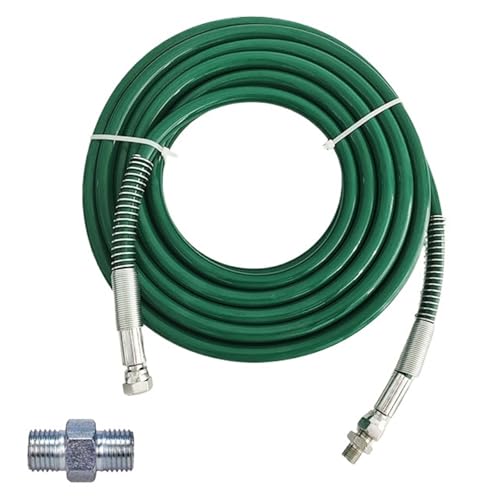 Airless-Farbspritzschlauch 1/4 Zoll Airless-Hochdruckrohr, Airless-Sprühfarbenschlauchanschluss, ultraflexibles 0,5 m - 40 doppelschichtiges Faserrohr(10M) von SynapSYA