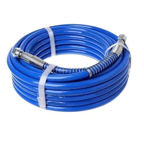 Airless-Farbspritzschlauch 7,5 m/10 m/15 m Airless-Farbspritzschlauch Rohr 3000PSI/5000PSI Sprühfaserrohr for Sprühgerät(15m 5000PSI) von SynapSYA