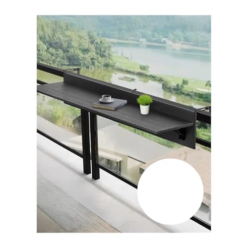 Balkontisch Klappbar Hängender Tisch Balkon Terrasse 12x48 Zoll Stehtisch Faltbares Design von SynapSYA