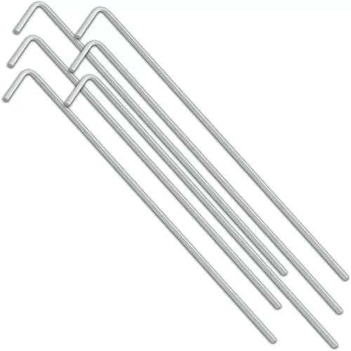 Bodenanker für Unkrautvlies 50PCS Galvanised Steel Heavy Duty Tent Pegs Silver Pointed Tip Camping Ground Sheet Anchor Durable Accessories Bodenanker für Unkrautvlies 50PCS Galvanised Steel Heavy Duty Tent Pegs Silver Pointed Tip Camping Ground Sheet Anchor Durable Accessories von SynapSYA