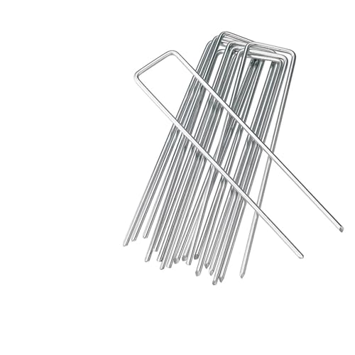 Bodenanker für Unkrautvlies 50pcs U-Shape Garden Staples Heavy-Duty Fence Stake Sod Pins Galvanized Landscape Stakes Spike for Holding Weed Barrier Ground Cover Bodenanker für Unkrautvlies 50pcs U-Shape Garden Staples Heavy-Duty Fence Stake Sod Pins Galvanized Landscape Stakes Spike for Holding Weed Barrier Ground Cover von SynapSYA