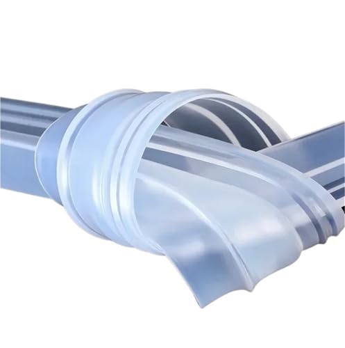 Dichtung Streifen Transparent 1-3 Meter FH-förmiger Silikon-Dichtungsstreifen, Duschraum-Glastür-Dichtungstürnaht, Winddichter Wasserrückhaltestreifen, Balkonfenster(UDI-10mm,2Meter) von SynapSYA