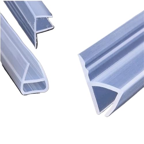 Dichtung Streifen Transparent 1 Meter 6-12mm FUH Form Glastürdichtungen Silikonkautschuk Duschraumtür Fensterglasdichtungsstreifen Weathers Fenstertür(F-shaped,10mm) von SynapSYA