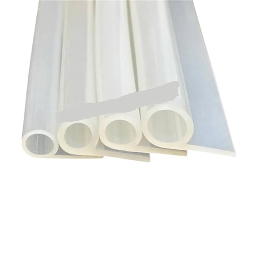 Dichtung Streifen Transparent 1 Stück benutzerdefinierter Gummistreifen-Dichtungsstreifen, leichte Hülse, rot durchscheinend weiß(1 meter) von SynapSYA