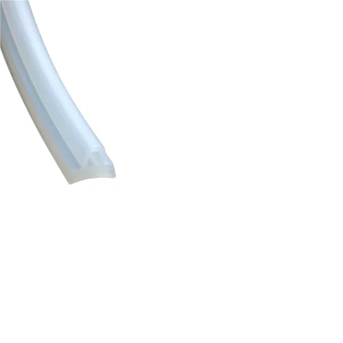 Dichtung Streifen Transparent 1 stücke 1m/5m/10Meter T-förmige Silikon-Dichtungsleiste Gummidichtungsstreifen T-Typ Grabenabdeckung Küchenschlitzleiste Wasserdicht Hitzebeständig(T-10,1 Meter) von SynapSYA
