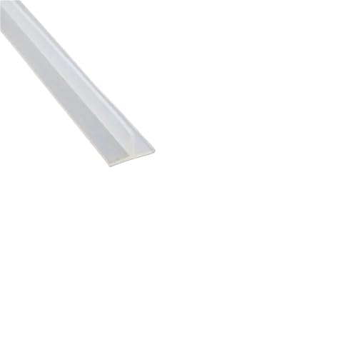 Dichtung Streifen Transparent 1 stücke 1m/5m/10Meter T-förmige Silikon-Dichtungsleiste Gummidichtungsstreifen T-Typ Grabenabdeckung Küchenschlitzleiste Wasserdicht Hitzebeständig(T-12,10M) von SynapSYA