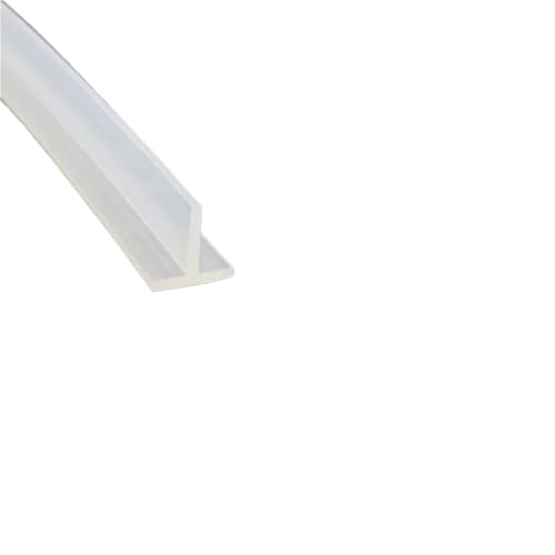 Dichtung Streifen Transparent 1 stücke 1m/5m/10Meter T-förmige Silikon-Dichtungsleiste Gummidichtungsstreifen T-Typ Grabenabdeckung Küchenschlitzleiste Wasserdicht Hitzebeständig(T-36,5M) von SynapSYA