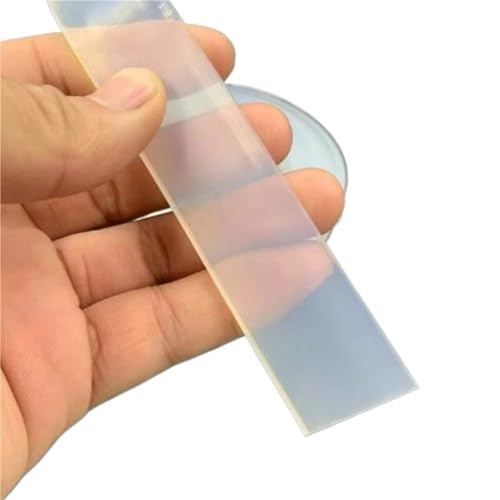 Dichtung Streifen Transparent 2/5/10M Weißer durchscheinender Silikon-Vollstreifen, flach, Anti-Öl, Anti-Rutsch, Stoßdämpfung, hohe Temperaturbeständigkeit(3mm,40mm-2M) von SynapSYA