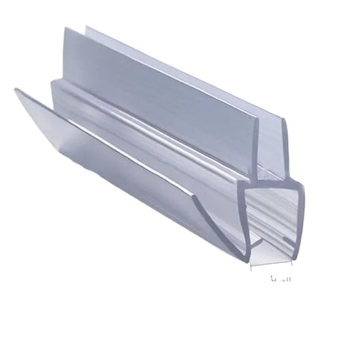 Dichtung Streifen Transparent 2 Stücke Duschdichtung 6/8/10/12mm Transparente Duschglastür-Dichtungsleiste Badewannen-Bildschirmtür-Kehre Wasserdichter Wasserblockierstreifen(8mm) von SynapSYA