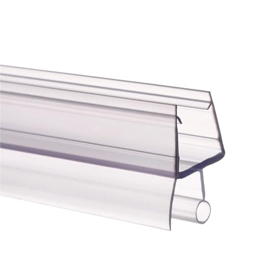 Dichtung Streifen Transparent 4mm/6mm/8mm/10mm/12mm PVC-Dichtungsstreifen Badezimmer Glastür Weatherstrip Fensterdichtung Wasserleitblech Gummi Badewannenabtrennung Hardware(A-6mm) von SynapSYA