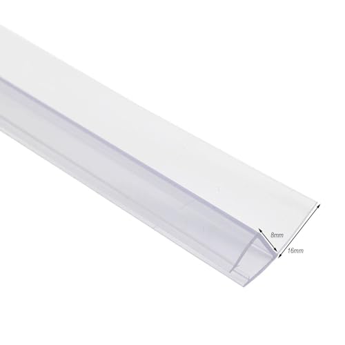 Dichtung Streifen Transparent Badezimmerprofil Scherendichtungsstreifen Transparent Cm Einfache Installation Hardware Ersatzdichtung Duschtürdichtung(8mm) von SynapSYA