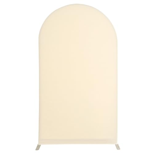 Hochzeitsbogen-Abdeckung 1PCS Elastische Hochzeit Arch Abdeckung Blume Tür Dekoration Hintergrund Abdeckung Prop Verwendet for Bankett(Beige,65x150cm) von SynapSYA