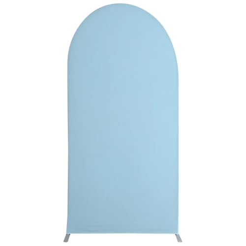 Hochzeitsbogen-Abdeckung 1PCS Elastische Hochzeit Arch Abdeckung Blume Tür Dekoration Hintergrund Abdeckung Prop Verwendet for Bankett(Light Blue,50x120cm) von SynapSYA
