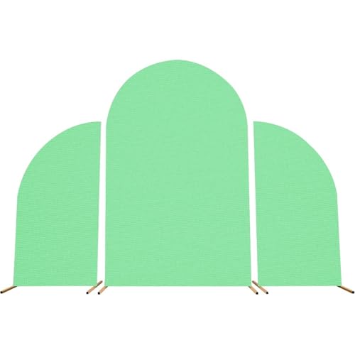 Hochzeitsbogen-Abdeckung Set von Hochzeit Arch Abdeckung Hintergrund einfarbig Hintergrund Kid Birthday Party doppelseitige Spandex(Light green) von SynapSYA