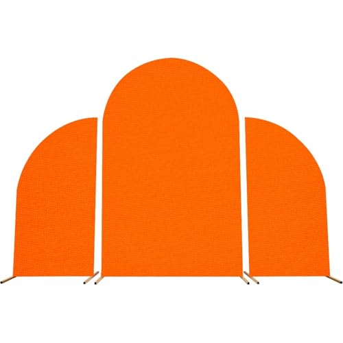 Hochzeitsbogen-Abdeckung Set von Hochzeit Arch Abdeckung Hintergrund einfarbig Hintergrund Kid Birthday Party doppelseitige Spandex(Orange) von SynapSYA