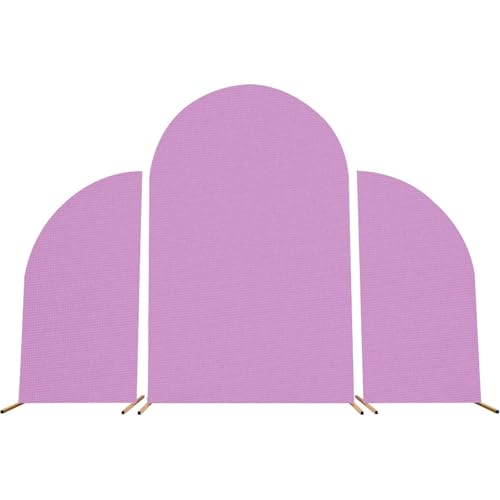 Hochzeitsbogen-Abdeckung Set von Hochzeit Arch Abdeckung Hintergrund einfarbig Hintergrund Kid Birthday Party doppelseitige Spandex(Purple) von SynapSYA