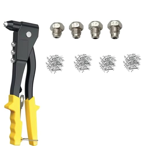 Nietenzange Set 120/200/400/600PCS Heavy Duty Riveter Werkzeug Set Hand Blind Niet Zange DIY Nieten Mutter Automotive Werkzeuge(600pcs and Tool) von SynapSYA