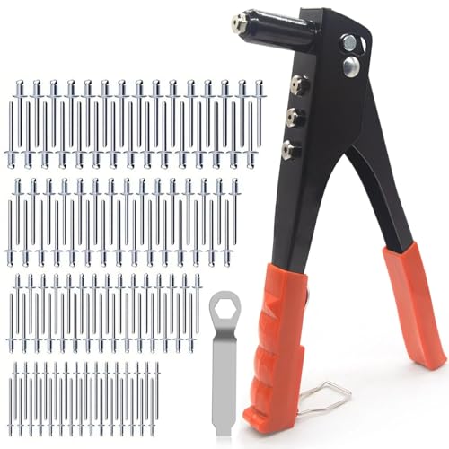 Nietenzange Set 505/230/120-teiliges Multimodel-Nietwerkzeugset, effizient und langlebig! Bewältigt problemlos die Möbelinstallation Metallmontage(230pcs kit NO tools) von SynapSYA