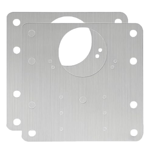 Scharnier Reparaturplatte 2–100 Set Schrankscharnier-Reparaturplatten-Set, Edelstahl-Türscharnier-Montageplatte, Schranktürscharniere, Reparatur-Montagewerkzeug(Mix-20Sets) von SynapSYA