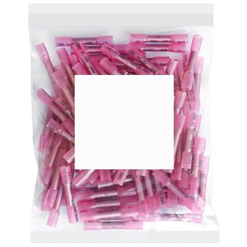 Schrumpf-Lötverbinder 100 stücke Weibliche Spaten Anschlüsse 22-16 Gauge Isolierte Dichtung Draht Schrumpf-Lötverbinder 100 stücke Weibliche Spaten Anschlüsse 22-16 Gauge Isolierte Dichtung Draht von SynapSYA