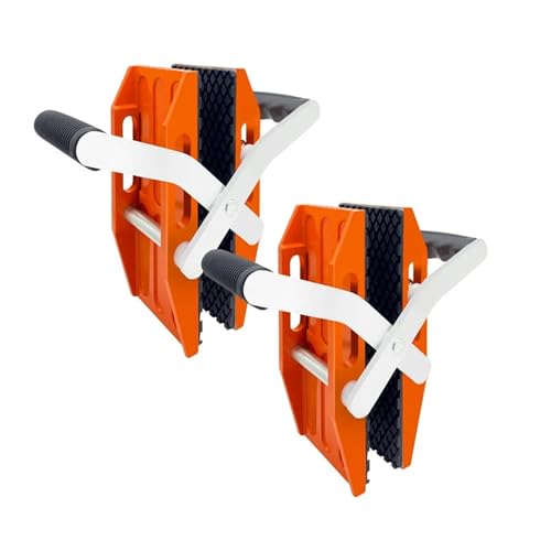 Steinhebeklemmen 2PCS Double-Handed Carry Stone Clamps Granite Slab Lifter with Rubber-lined for Glass Tile von SynapSYA