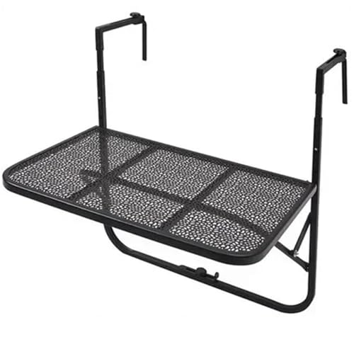 SynapSYA Balkontisch Klappbar Outdoor Hängen Tisch Balkon Geländer Tisch Metall Garten Klapp Schreibtisch Mini Wand Hängen Schreibtisch(Color 1) von SynapSYA
