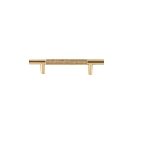 SynapSYA Schrankgriffe 10PCS Gold Gerändelt Griffe for Schrank Schublade Aluminium(5085 gold 96mm) von SynapSYA
