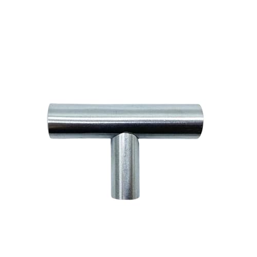 SynapSYA Schrankgriffe 15 STÜCKE Schrankgriff Edelstahl Gebürstet Küchenschranktür(Silver Single hole) von SynapSYA