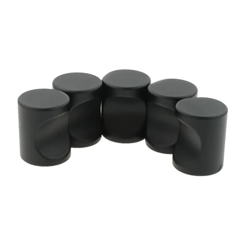 SynapSYA Schrankgriffe 20 Stück Einlochmontage, Kommodengriffe aus Aluminiumlegierung(Nickel-25x18mm) von SynapSYA