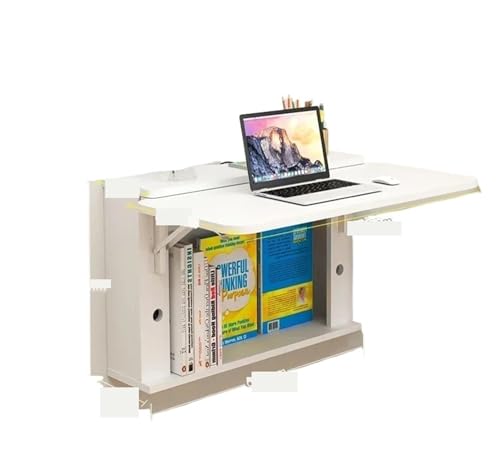 SynapSYA Schwebender Schreibtisch Platzsparende Klappwand Computertisch Kleine Multifunktionale Student Computertisch Beistelltisch Escritorios De Ordenador Möbel(73X56X48CM A) von SynapSYA