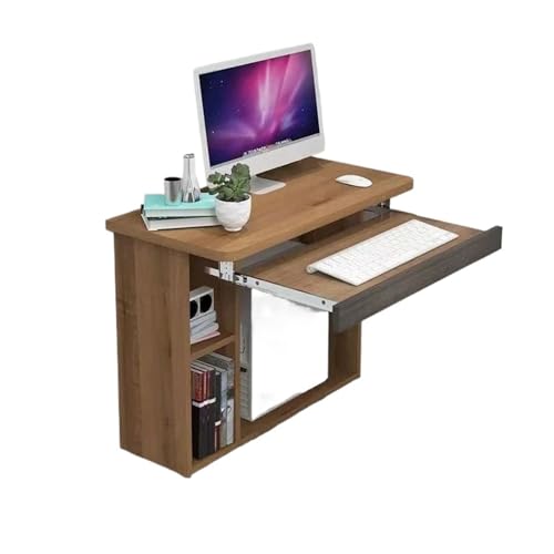 SynapSYA Schwebender Schreibtisch Platzsparende Klappwand Computertisch Kleine Multifunktionale Student Computertisch Beistelltisch Escritorios De Ordenador Möbel(80x39.5x62.3CM-B) von SynapSYA