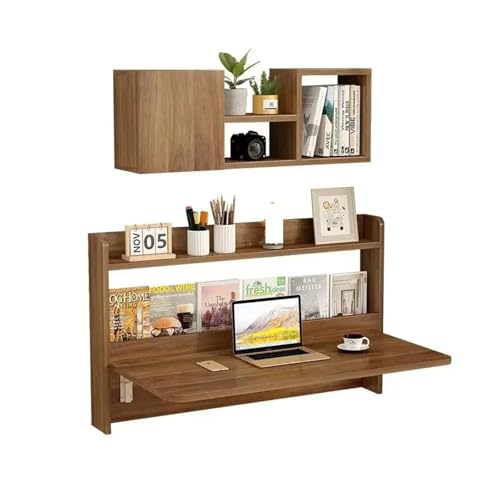 SynapSYA Schwebender Schreibtisch Schlafzimmer Lesen Computer Schreibtische Gaming Tisch Faltbare Büro Computer Schreibtische Studie Klapp Ecke Mesa para Computador Möbel(80x46x60cm A) von SynapSYA