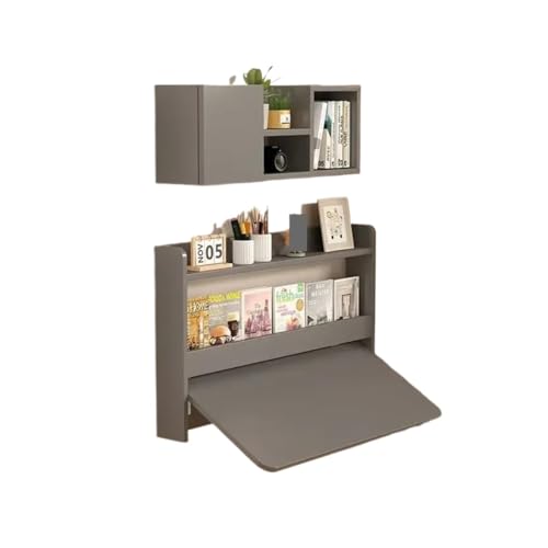 SynapSYA Schwebender Schreibtisch Schlafzimmer Lesen Computer Schreibtische Gaming Tisch Faltbare Büro Computer Schreibtische Studie Klapp Ecke Mesa para Computador Möbel(80x46x60cm D) von SynapSYA