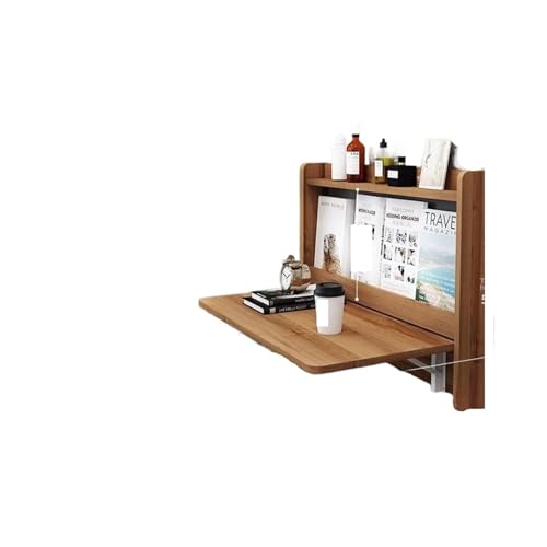 SynapSYA Schwebender Schreibtisch Wandklappschreibtisch, Hängender, Wandmontierter Nachttisch-Lernschreibtisch, Bücherregal Integrierter Wandklapptisch Klappschreibtisch(Color 6) von SynapSYA