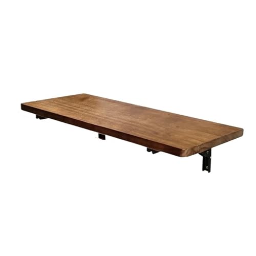 SynapSYA Schwebender Schreibtisch Wandmontierte Klapptische, Laptop-Schreibtisch aus Massivholz, tragbarer Beistelltisch, Hängeschreibtische for das Wohnzimmer, multifunktionale Wohnmöbel(80X30CM) von SynapSYA