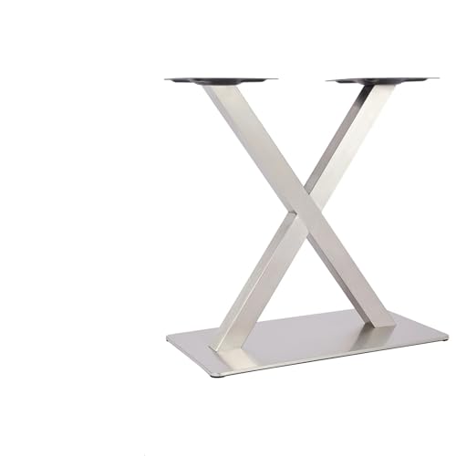 SynapSYA Tischbeine Metall Tischbeinständer Edelstahl Tischfuß Tischfuß X Form Rahmen Höhe 72cm von SynapSYA