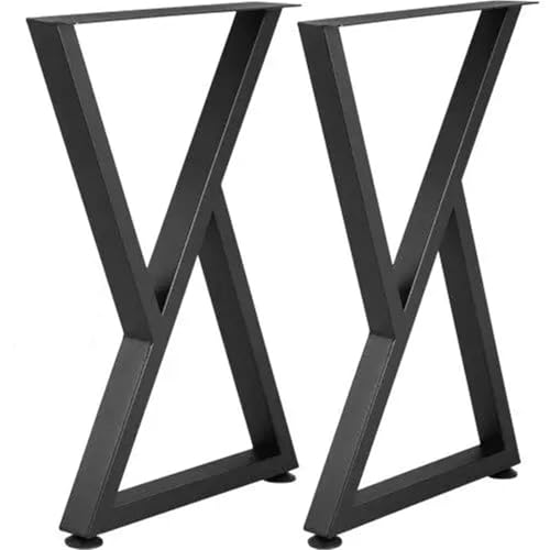 SynapSYA Tischbeine Metall Z-förmige ESS- und Schreibtischbeine aus Metall – 28 x 18, 2er-Set stilvolle Tischgestelle von SynapSYA