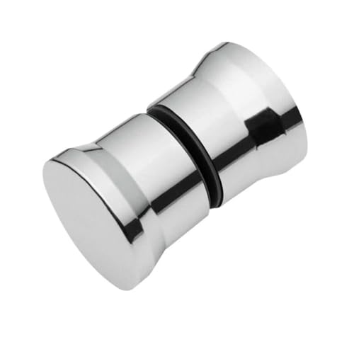 Türknopf Duschtürgriff Griff HandlDoor Knob Badezimmertür Ersatzgriff Chrom Kunststoffgriff Silber Weinschrankgriff Dusche Glastürgriffe(Color 1) von SynapSYA