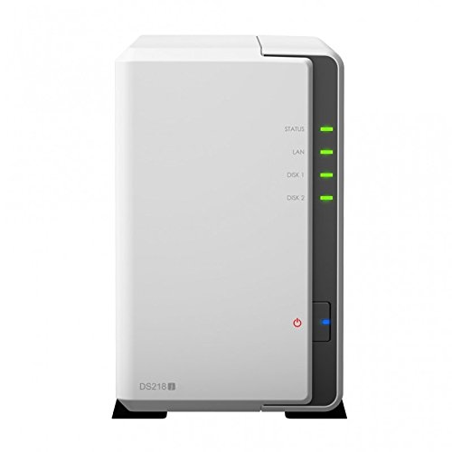 Synology DS218j 2-Bay 16TB Bundle mit 2X 8TB Red WD80EFZX von Synology