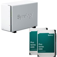 Synology DiskStation DS223J 2 Einschübe NAS-Server Leergehäuse + 16 TB Synology Plus (2x 8TB) von Synology