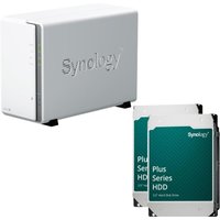 Synology DiskStation DS223J 2 Einschübe NAS-Server Leergehäuse + 2x Synology Plus 3.5" SATA 6Gb/s Festplatte 12 TB (24TB von Synology