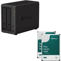 Synology DiskStation DS723+ 2 Einschübe NAS-Server Leergehäuse (DS723+) + 12 TB Synology Plus (2x 6TB) von Synology