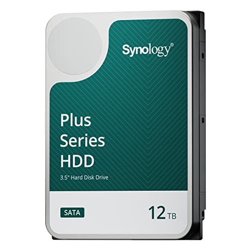 Synology 12 TB HAT3300 HDD – 1 Million Stunden MTBF, 180 TB/Jahr Arbeitslast, 7200 PRM von Synology
