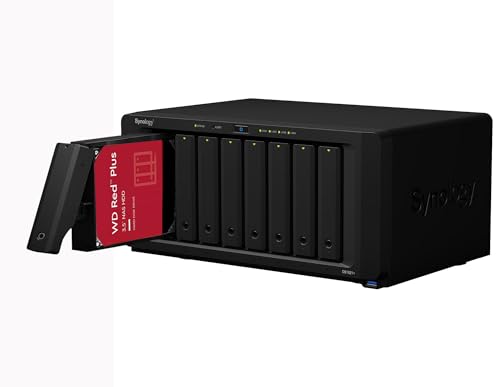 Synology DS1821+ 4GB NAS 16TB (8X 2TB) WD Red Plus, montiert und getestet mit SE DSM installiert von Synology