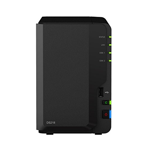 Synology DS218 6TB (2 x 3TB WD RED) 2 Bay Desktop NAS-Einheit von Synology