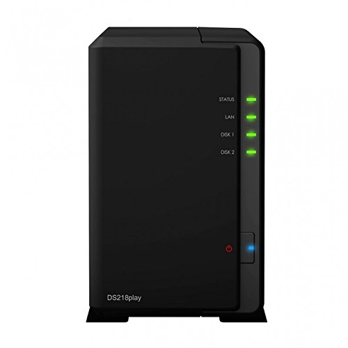 Synology DS218play 2-Bay 8TB Bundle mit 2X 4TB WD RED von Synology