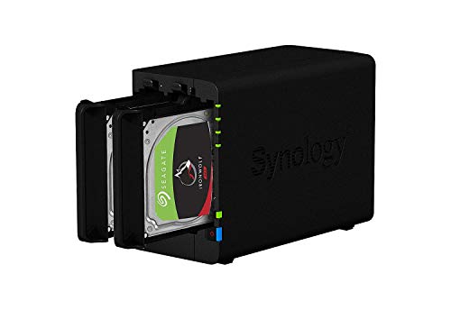 SYNOLOGY DS224+ 2GB Syno NAS 2TB (2X 1TB) Seagate IronWolf, montiert und getestet mit DSM SE installiert von Synology