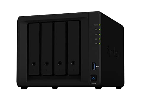 Synology DS418 4-Bay 16TB Bundle mit 4X 4TB WD Red Plus von Synology