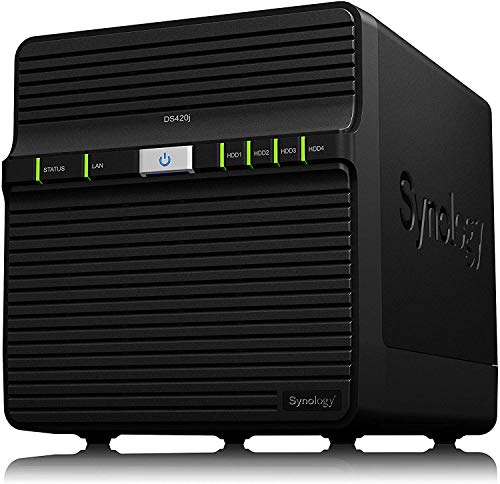 Synology DS420j 48 TB 4 Bay Desktop NAS-Lösung | Installiert mit 4 x 12 TB Seagate IronWolf-Laufwerken von Synology